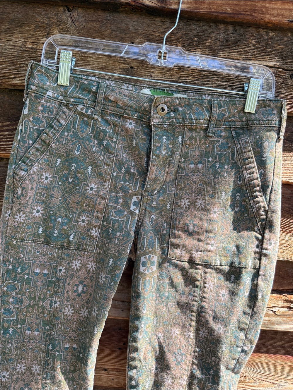 Anthropologie tapestry  pattern pants